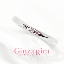 Ginza Rim／銀座リム:【銀座リム／ステラ】シンプルリングにピンクをアレンジ！