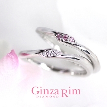 Ginza Rim／銀座リム:【銀座リム／ローズマリー】3石のピンクダイヤが並ぶ「私だけのリング」