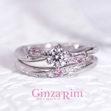 Ginza Rim／銀座リム:【銀座リム／アリス】ピンクダイヤモンドが描く、可憐な曲線のリボンモチーフ