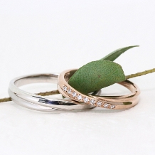 Ginza Rim／銀座リム:【銀座リム／ブリジット】ふたりの絆が交差するクロスタイプの結婚指輪
