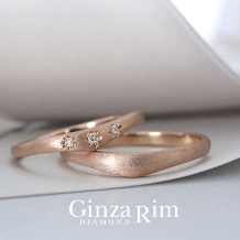 Ginza Rim／銀座リム:【銀座リム／オーロラ】星形のダイヤモンドが、マットなフォルムに煌めくリング