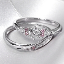 【銀座リム／アナベル】ピンクダイヤが贅沢に煌めく、華やかで可憐なリング