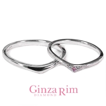 Ginza Rim／銀座リム:【銀座リム／ニーナ】ほっそりＶ字で可憐に！シンプル＆繊細な細みリング
