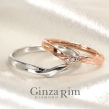 Ginza Rim／銀座リム:【銀座リム／ソフィー】ピンクゴールド＆プラチナのペアが私達らしい自然体リング