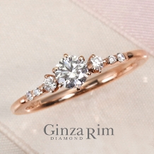 Ginza Rim／銀座リム:【銀座リム／ケイト＆アナ】可憐で繊細なピンクゴールドリング