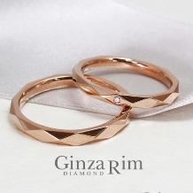 Ginza Rim／銀座リム:【銀座リム／カルラ】ダイヤ型のカッティングが煌めくシンプル＆スタイリッシュリング