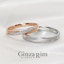 Ginza Rim／銀座リム:【銀座リム／ノラ】ダイヤのグラデーションが美しいコンビリング