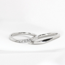 Ginza Rim／銀座リム:【銀座リム／ルナ】美しいダイヤのグラデーション×シンプルリング