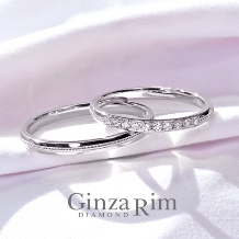 【銀座リム／エヴリン】細みで着け心地抜群♪日常使いしやすいダイヤモンドリング