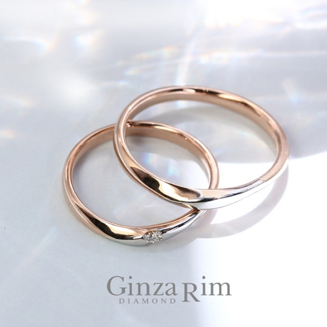 Ginza Rim／銀座リム:【銀座リム／カーリー】ひと粒ダイヤが潔い大人の洗練リング