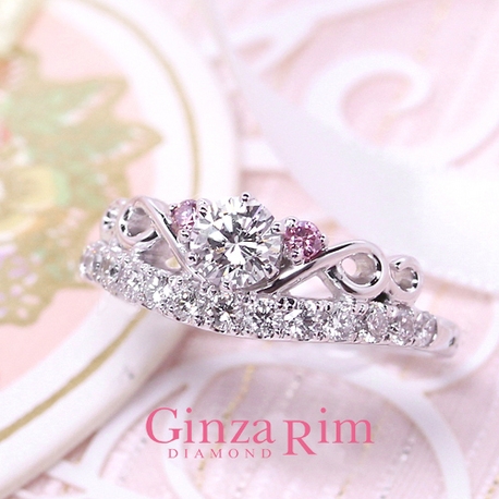 Ginza Rim／銀座リム:【銀座リム／グレース】くすり指を華やかに彩るゴージャスなエンゲージリング。
