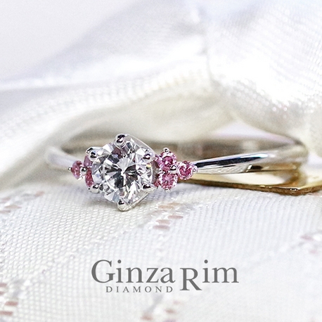 Ginza Rim／銀座リム:【銀座リム／カレン】6石のピンクダイヤが煌めく可憐なリングに一目惚れ