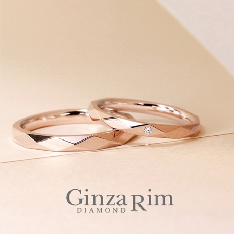 Ginza Rim／銀座リム:【銀座リム／カルラ】ダイヤ型のカッティングが煌めくシンプルリング