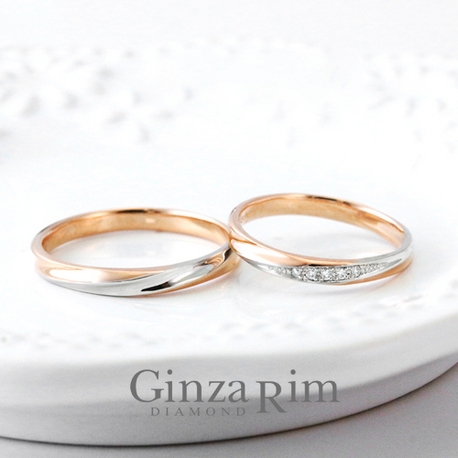 Ginza Rim／銀座リム:【銀座リム／ジニー】シンプルなコンビネーションリングならコレ！