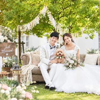 結婚式場：【憧れのペット婚】一軒家貸切で愛犬と一緒に叶える結婚式