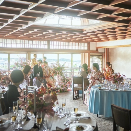 FUNATSURU KYOTO KAMOGAWA RESORT （国登録有形文化財）：【70名以上ご検討の方】京都最大級の会場見学×口コミ高評価試食