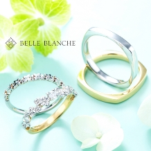 TOMIYA BRIDAL:【BELLE BLANCHE】紫陽花マリッジリング/TOMIYA倉敷店