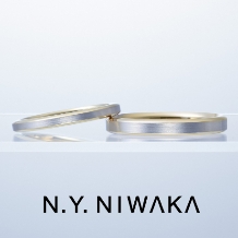 N.Y NIWAKA　◇男性の指にも映えるボリューム感