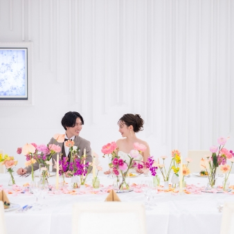 ベル・ブランシェ天童:【16名83万円】ゲストとの距離感の近いパーティー希望のおふたりにおすすめ◆シンプル挙式×会食プラン