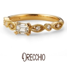 ＯＲＥＣＣＨＩＯ（オレッキオ）:＜ゼラニウム＞婚約指輪 マーキス型と丸型を交互に配置した花びらのようなデザイン