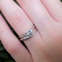 ＯＲＥＣＣＨＩＯ（オレッキオ）:＜ネロリ＞結婚指輪　婚約指輪との重ね着けでハートが浮かぶ隠れた拘り