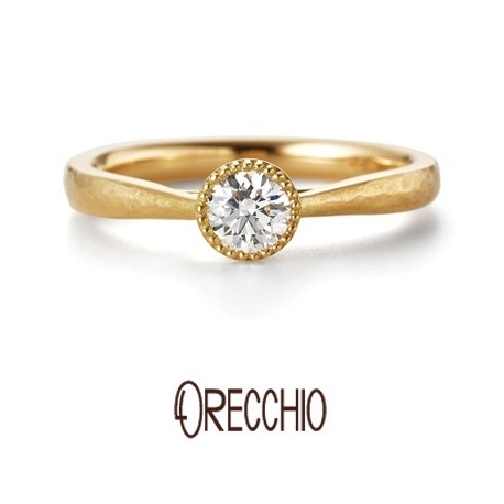 ＯＲＥＣＣＨＩＯ（オレッキオ）:＜カンパネラ＞婚約指輪　オリジナルの細かいハンマー仕上げでアンティーク風