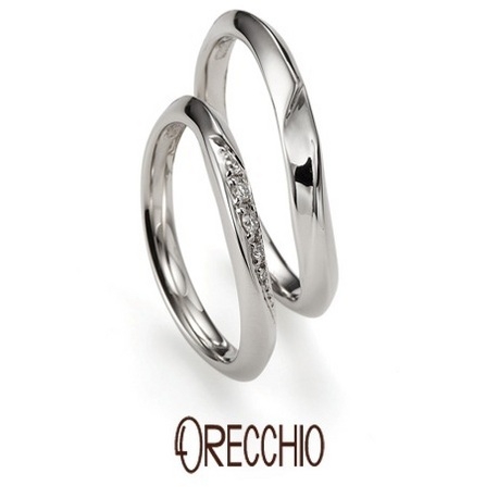 ＯＲＥＣＣＨＩＯ（オレッキオ）:＜ネロリ＞結婚指輪　婚約指輪との重ね着けでハートが浮かぶ隠れた拘り