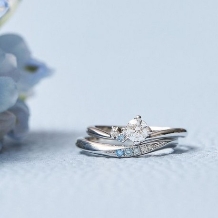 Bridal Jewelry Fujita(ブライダルジュエリーフジタ):アイスブルーダイヤモンド「Robe de mariee ローブドゥマリエ」
