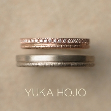 YUKA HOJO 結婚指輪（マリッジリング） Path　小径
