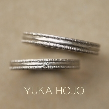 YUKA HOJO 結婚指輪（マリッジリング） Touch　ぬくもり