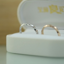 結婚指輪専門店　工房Ｒｙｏ:【指輪がくるくる回っても気にならないデザイン】曲線タイプ