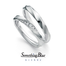 VANillA（ヴァニラ）:2本のリングを重ねるとふわりと軽やかな「羽」が浮かび上がる上品な印象の結婚指輪