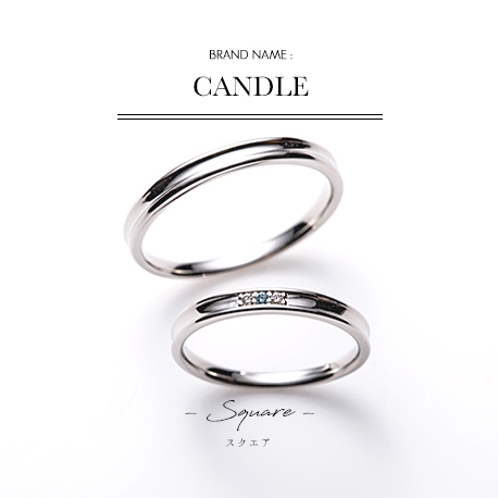 中央のアイスブルーダイヤが可愛い シンプルで着け心地のよい結婚指輪 Vanilla ヴァニラ ゼクシィ