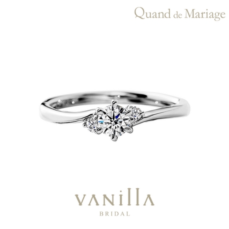 VANillA（ヴァニラ）:重ね着け人気NO.1！どんな結婚指輪とも綺麗に重ねづけできる婚約指輪