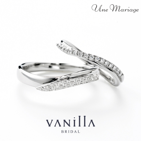 VANillA（ヴァニラ）:マイクロパヴェセッティングにより繊細かつ丁寧に留められたダイヤが美しい結婚指輪