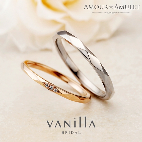 VANillA（ヴァニラ）:結婚指輪もおしゃれに普段使いしたい花嫁へ♪テクスチャーが可愛い結婚指輪
