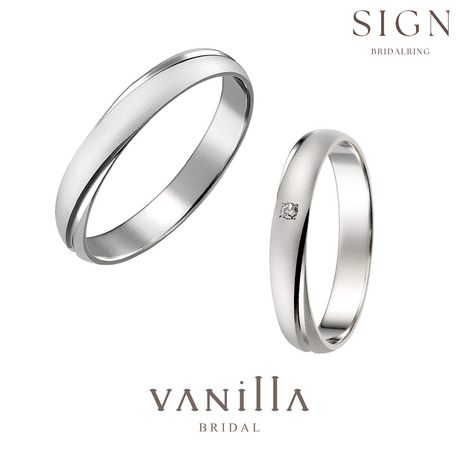 VANillA（ヴァニラ）:1本55,000円！ペアで『税込110,000円』でお作りできる結婚指輪