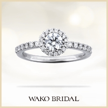 WAKO BRIDAL（和光ブライダル）:ダイヤモンドでとりまくゴージャスリング【柔らかな陽】
