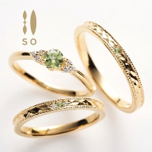 minoru（ミノル）:【minoru】カラーストーンの結婚指輪。お好みの石が選べる！「SO」