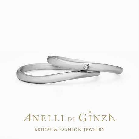 ANELLI DI GINZA／アネリディギンザ:【ペア10万円以内で買える！】シンプルデザインのプラチナリング/sognando