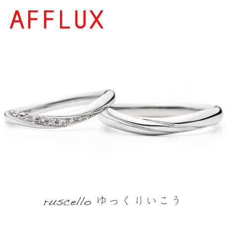 ＪＥＷＥＬＥＲ　ＫＩＹＯＴＡ:側面までダイヤが廻り込む品のあるリング【AFFLUX】ruschello