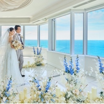 結婚式場：海チャペルグランドオープン記念*20大特典◆挙式料全組全額無料