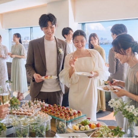 ウエディングヒル　東京ベイ幕張：【自由な結婚式】ビュッフェ×会費制♪カジュアル婚＆1.5次会