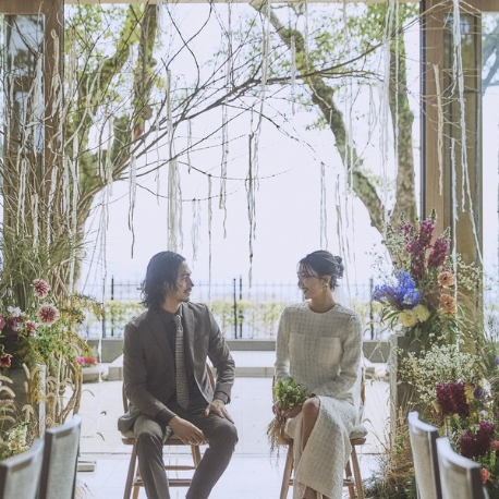 BESPOKE WEDDING by shiroyama：【GWフェア開催】桜島一望の貸切邸宅×5皿試食◆5万円宿泊券付き