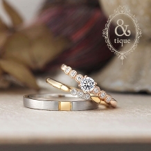 ＴＡＫＥＵＣＨＩ　ＢＲＩＤＡＬ:カジュアルデザインの結婚指輪【アンティック】フォルリチタ