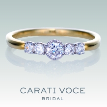 アンティーク調の個性的なデザインが魅力の【キャラティヴォーチェ】の婚約指輪