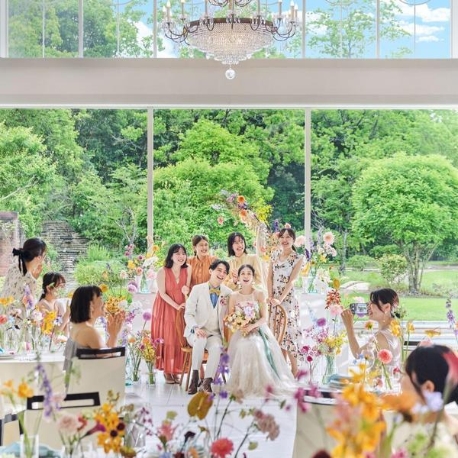 ララシャンス迎賓館：【GW特別★豪華7品3万円無料試食】最大5万ギフト×緑溢れる挙式