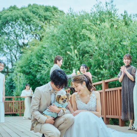 WeGreen RESORT：〈ペットと一緒の結婚式〉大切な家族と上質邸宅を貸切＊美食堪能