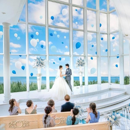 アートグレイス　ウエディングコースト　東京ベイ：◆豪華10大特典◆海×空*天空チャペル×試食×ガーデン貸切W体験