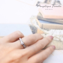 アンジェリック　フォセッテ　ブライダル:【通常より2ランクアップのダイヤモンドが選べる】豪華で美しい憧れエンゲージ！